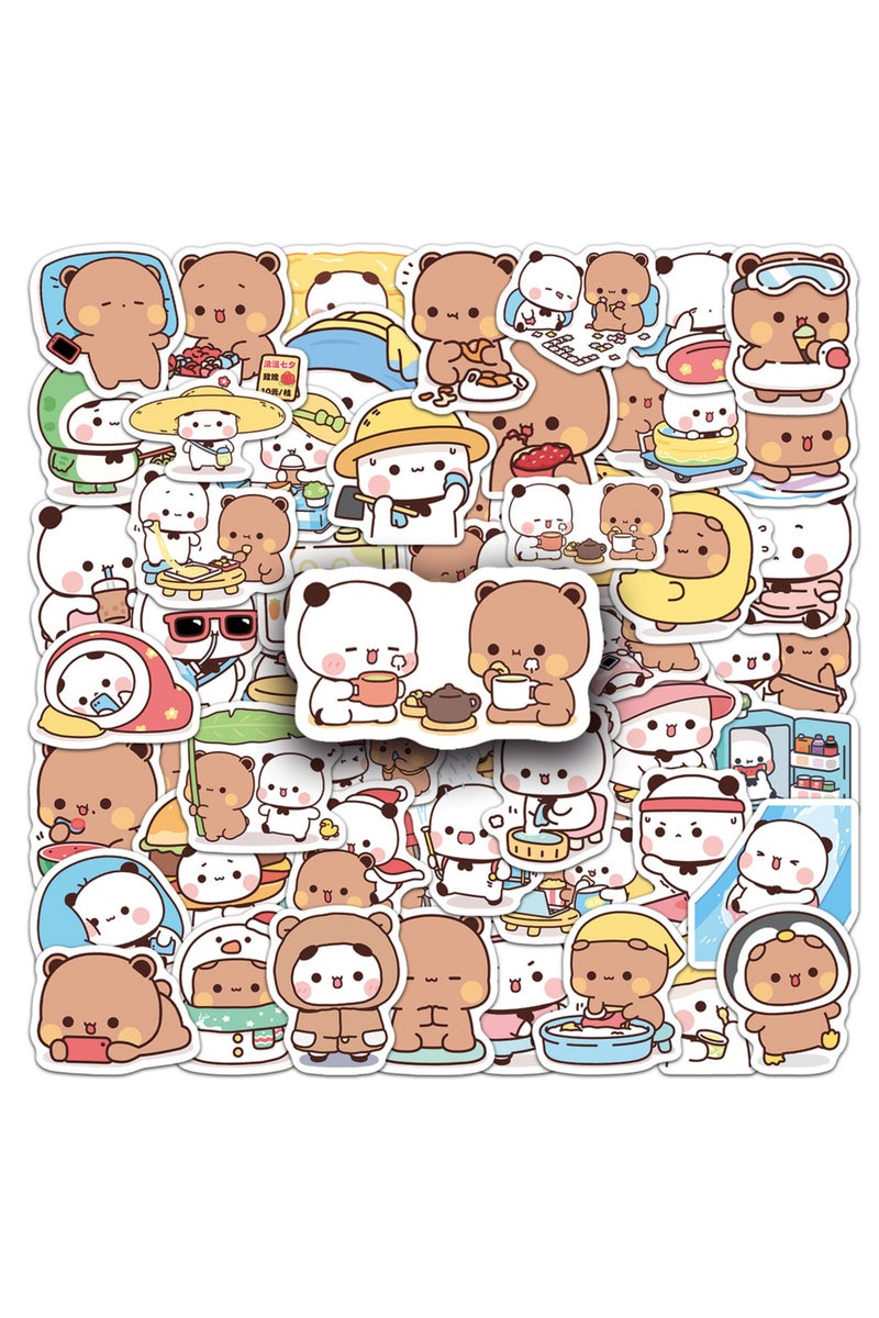 50 قطعة من ملصقات بوبو دودو اللطيفة متعددة الألوان، ملصقات بوبو للهواتف المحمولة، أجهزة الكمبيوتر المحمولة، الحقائب، الدفاتر، ألواح التزلج