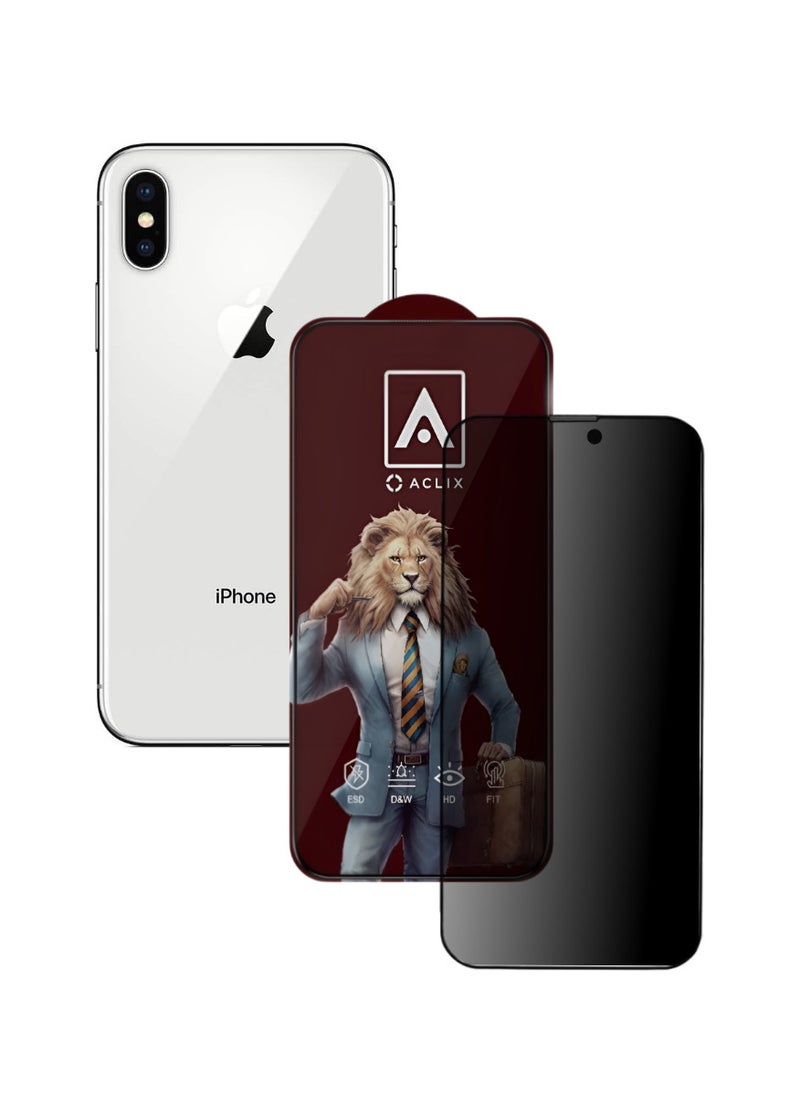 ACLIX Antistatic ESD Dustproof Premium Quality High Definition Tempered Glass Screen Protector Designed For  iPhone 10 - Image 1