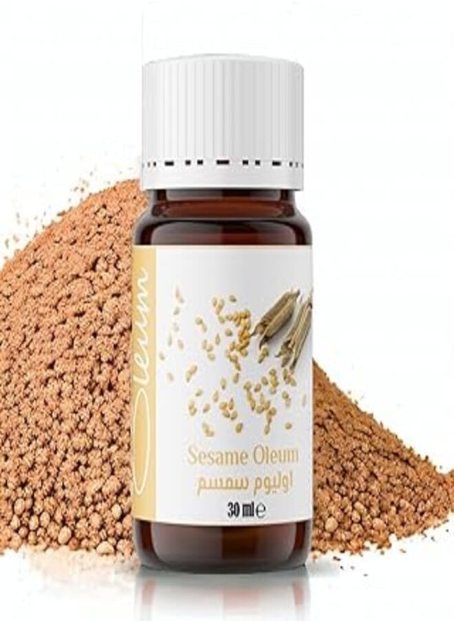 Oleum - Oleum Sesame Carrier Oil - 30 ml - 100% Pure and Unrefined - Nutrient-Packed Oil for Skin and Hair Care, Rich in Vitamin E and Linoleic Acid - Image 1