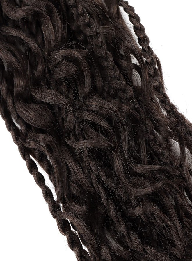 LMZIM 14 Inch Goddess Box Braids Crochet Hair Bohomian Crochet Box Braids Curly Ends 8 Pack 3X Crochet Braids Synthetic Braiding Hair Extension #4 (14inch (pack of 8), 4) - Image 5