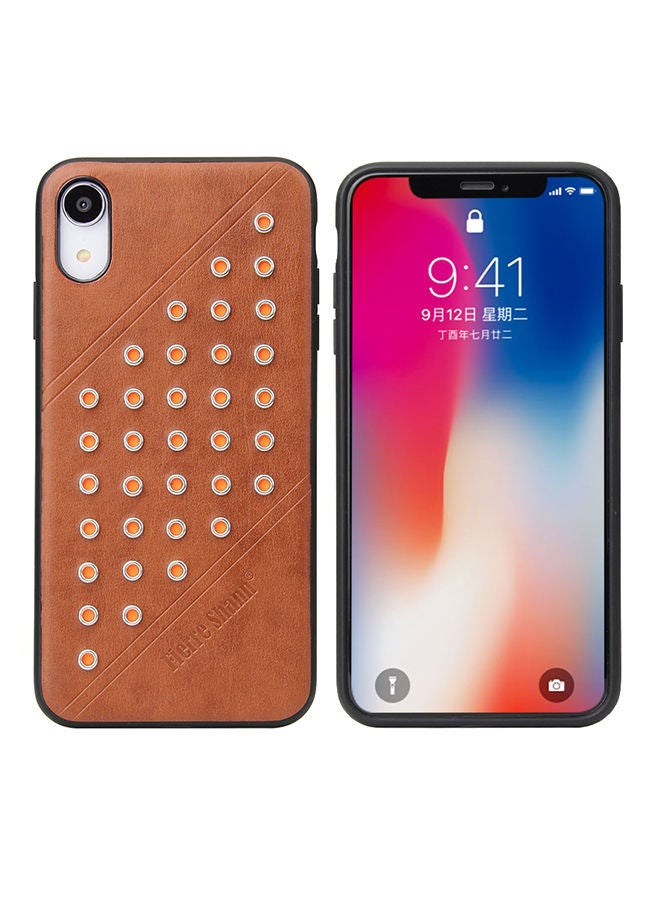 NIBEMINENT Protective Case Cover For Apple iPhone XR Brown 