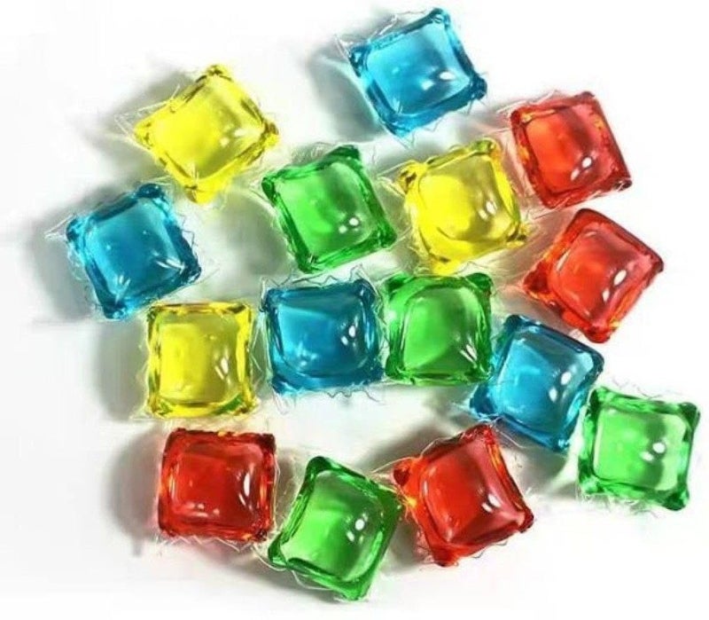 Laundry Gel Capsules for Tough Stain Removal & Long-Lasting Fragrance Dissolvable Detergent Cube Beads Liquid Super Concentrated Liquid Laundry Pods for All Washing Machines (12 Pcs) - Image 1