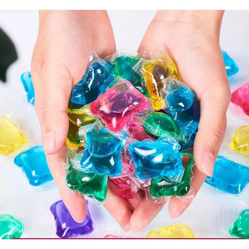 Laundry Gel Capsules for Tough Stain Removal & Long-Lasting Fragrance Dissolvable Detergent Cube Beads Liquid Super Concentrated Liquid Laundry Pods for All Washing Machines (12 Pcs) - Image 3