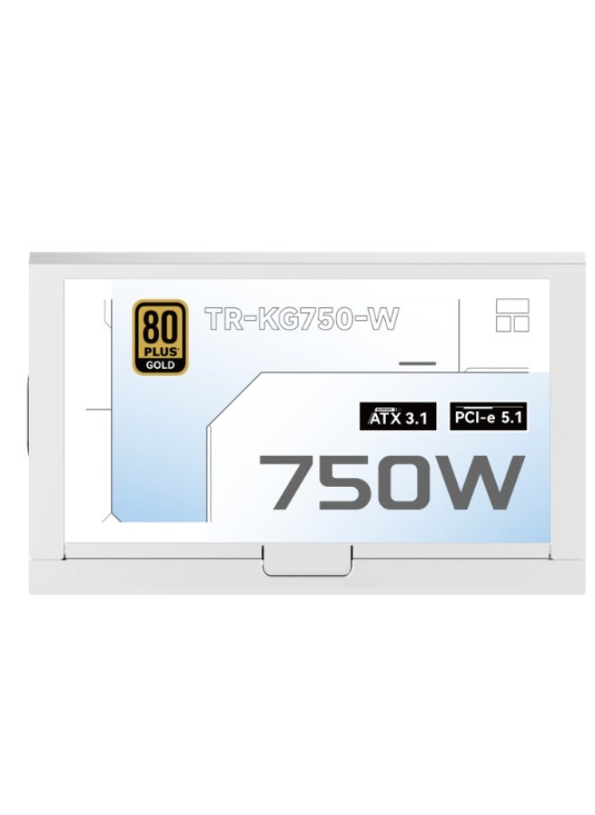 Thermalright THERMAL RIGHT TR-KG750W 80+ Gold modular PSU, ATX 3.1 - White  - Image 2