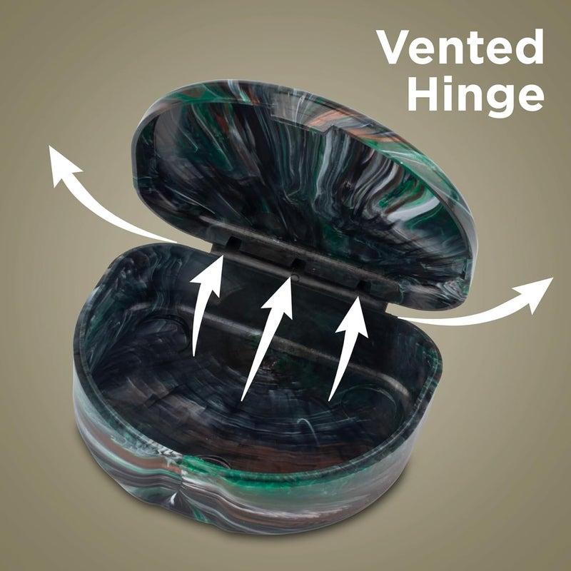 Practicon Marble Retainer Cases, Orthodontic Aligner Case, Mouth Guard Holder (3 Pack) (Camo) - Image 4