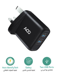 AVOO AVOO  USB A plug, iPhone charger, fast wall charger with dual USB port, 18W power, USB Acharger block for iPhone 15/15 Pro/15 Pro Max/14/13/12, iPad Pro, Airpods, and more (cable not included).  - Image 2