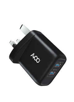AVOO AVOO  USB A plug, iPhone charger, fast wall charger with dual USB port, 18W power, USB Acharger block for iPhone 15/15 Pro/15 Pro Max/14/13/12, iPad Pro, Airpods, and more (cable not included).  - Image 3