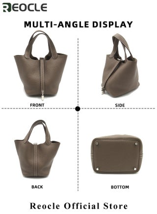Women's Tote Bag Top Handle Satchel Handbag Daily Casual Soft Handbags Elegant Leather Bag with Stylish Lock Design - view 5