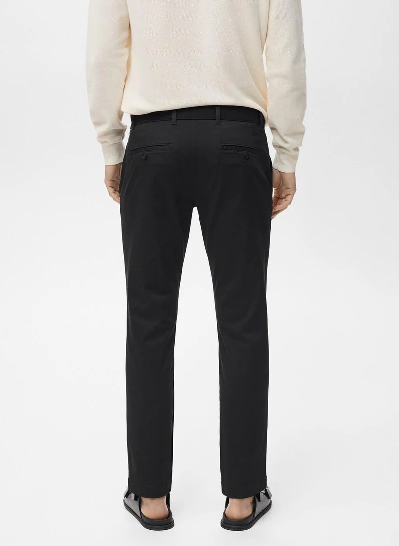 Mango Man Prato High Wasit Trousers
