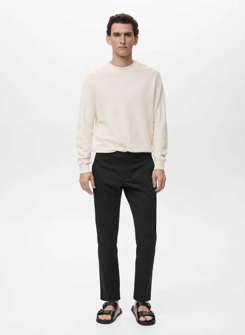 Mango Man Prato High Wasit Trousers