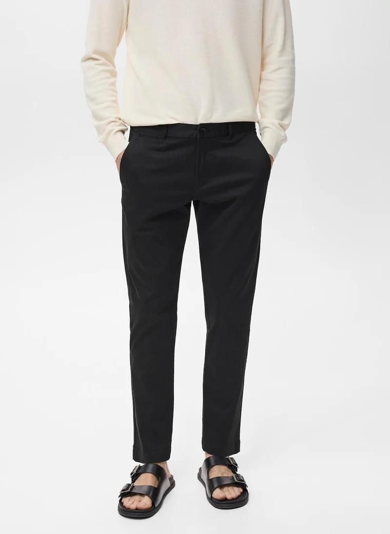 Mango Man Prato High Wasit Trousers