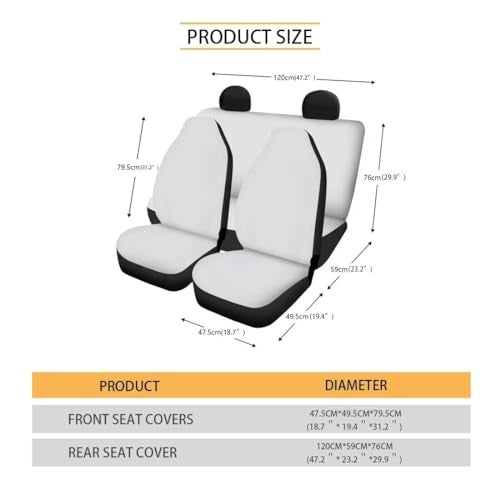 Howilath Novelty Blue Rose Thorns Women Auto Car Seat Cover for Cars,Trunks, Vans, SUV, Universal Fit for Most Vehicle - Image 5