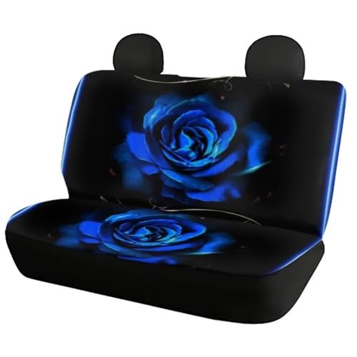 Howilath Novelty Blue Rose Thorns Women Auto Car Seat Cover for Cars,Trunks, Vans, SUV, Universal Fit for Most Vehicle - Image 2