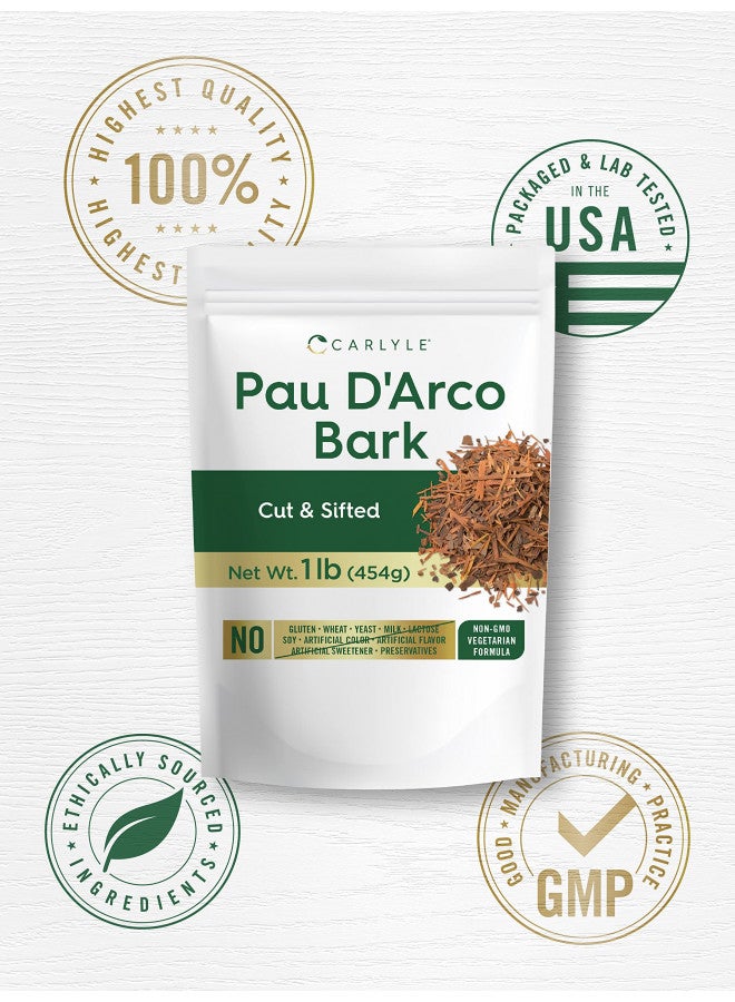 CARLYLE PAU D'Arco Bark 1 lb Bag | Cut & Sifted | Vegetarian | Non-GMO, Gluten Free | Bulk Size | by Carlyle  - Image 2
