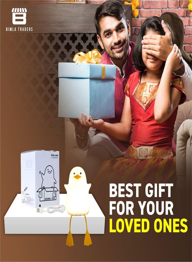 Btag Cute Duck Night Lamp, Gifts for Women Teen Girls Baby, Kigs Seagull Night Light, Silicone Duck for Children Toddler - Image 5