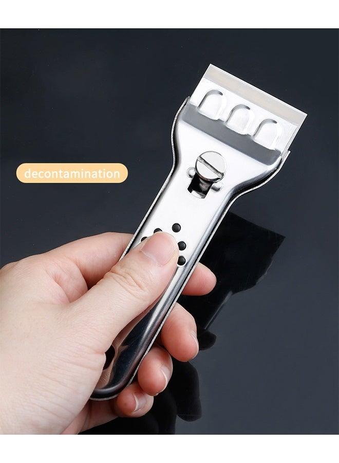 1 قطعة مكشطة تنظيف، مكشطة متعددة الأغراض مع شفرة، مكشطة طلاء، منظف أوساخ الزيت، منظف مطبخ لأسطح الطهي الحرارية الخزفية، أداة تنظيف - Image 3