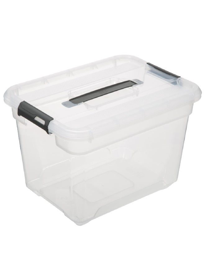 Five Simply Smart Multi Purpose Compact Durable Storage Box with Lid Clear 18 L 173647