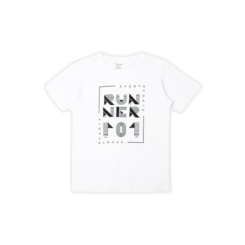 CAVIO Boys Green Typographic Print Full Sleeve Cotton Shirt with T-Shirt - Image 2