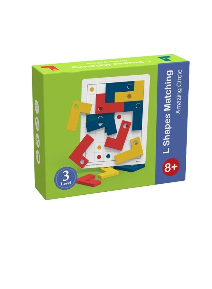 إم مياويان "لُعبة ألغاز قطع متقطعة ولُعبة ألغاز الأشكال وتحديات ذكاء الدماغ وألعاب STEM مناسبة للأولاد والبنات من ٨-١٢ سنة، بالإضافة إلى لُعبة تانغرام ومواد مونتيسوري للتفكير والمنطق وتعلم الألعاب التعليمية الأط - Image 1