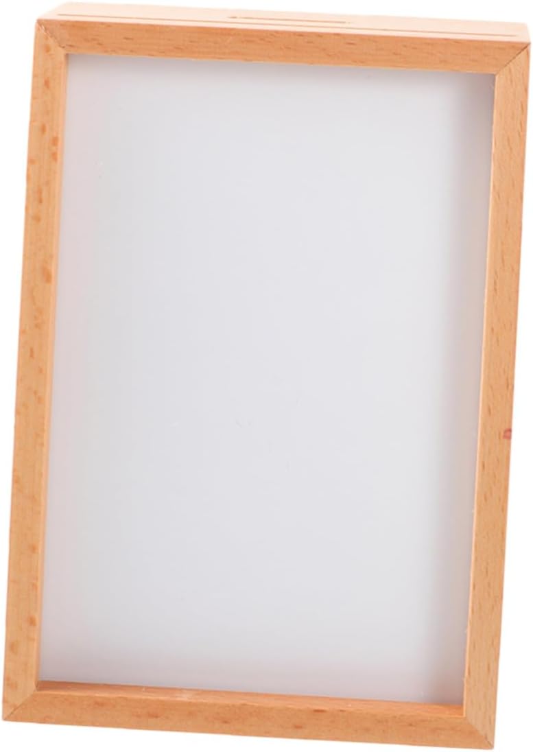 Wooden 6-inch DIY Quilling Photo Frame with Dried Flower Display, Hollow 3d Tabletop Picture Holder for Home Décor and Artwork Exhibition - Image 1