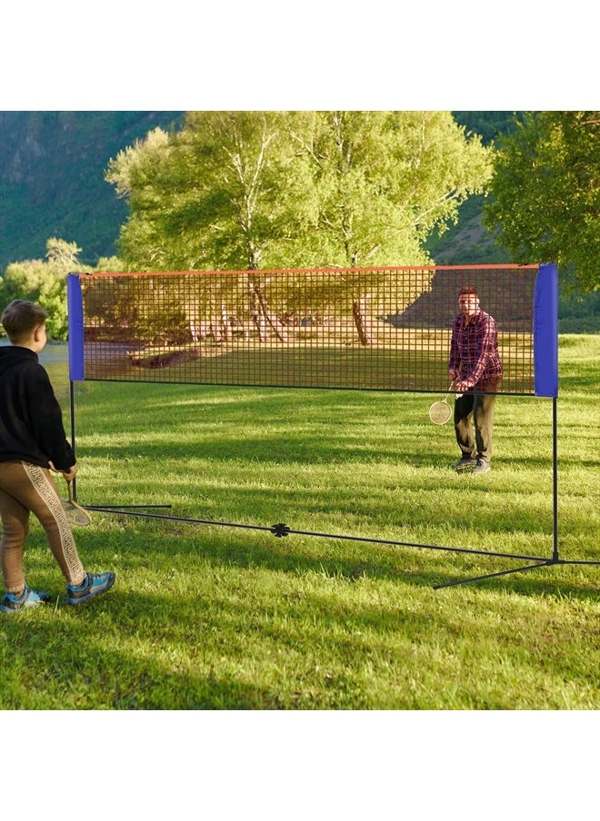 14Ft Portable Badminton Net, Pickleball Net Set Height Adjustable Tennis Net with Carry Bag for Volleyball Soccer Outdoor Backyard Beach, Black - pzsku/ZD8A1B6947B62E2FA869CZ/45/_/1741156732/f9e6212d-3723-4079-ae07-00b0fcf72fed