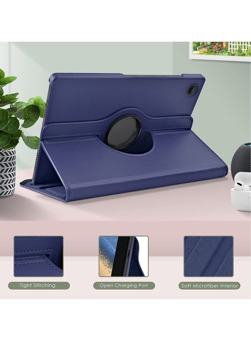 vesus Case Compatible with Galaxy Tab A8 10.5" Case (SM-X200/X205/X207), Galaxy Tab A8 Case 10.5 inch,Auto Sleep/Wake 360Â° Rotating Stand Folio Leather Case for Tab A8 2022 (Dark blue) - Image 4