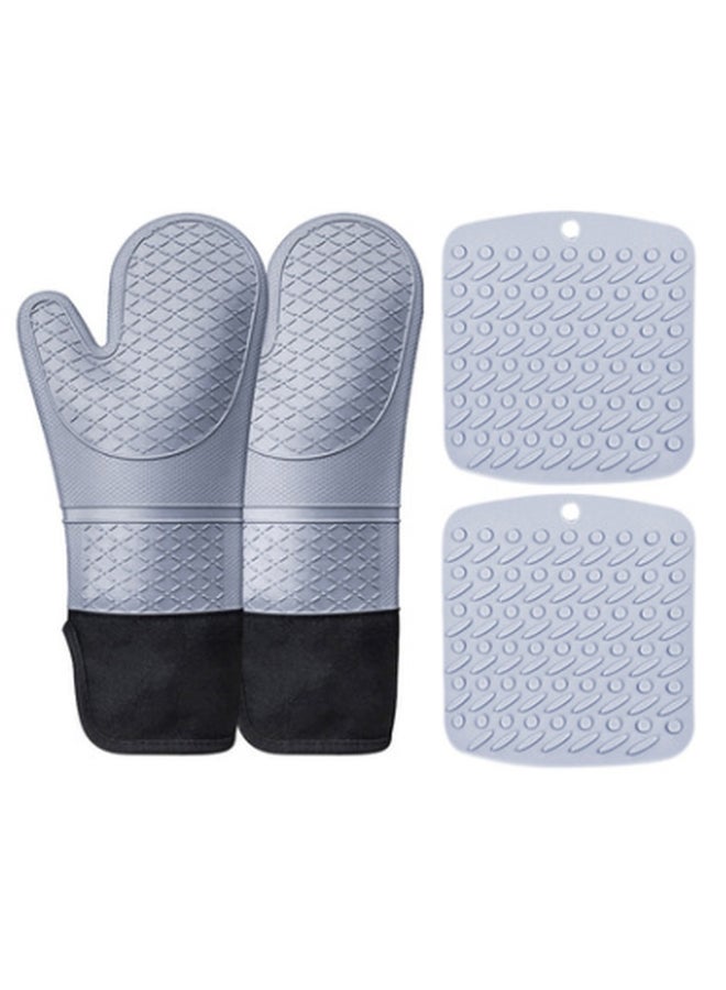 NIBEMINENT Quadrilateral Silicone Hand Package Mat Set Grey - Image 1