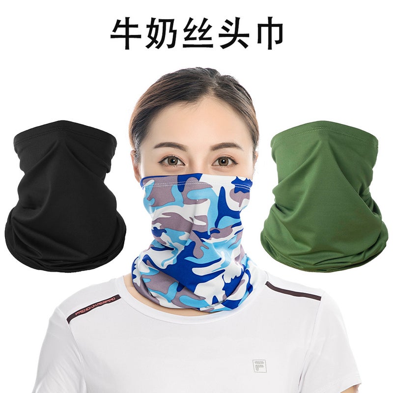 New Cycling Sun Protection Mask Sports Outdoor Ice Silk Magic Headscarf Fishing Windproof Quick-Drying Neck Scarf - Image 2