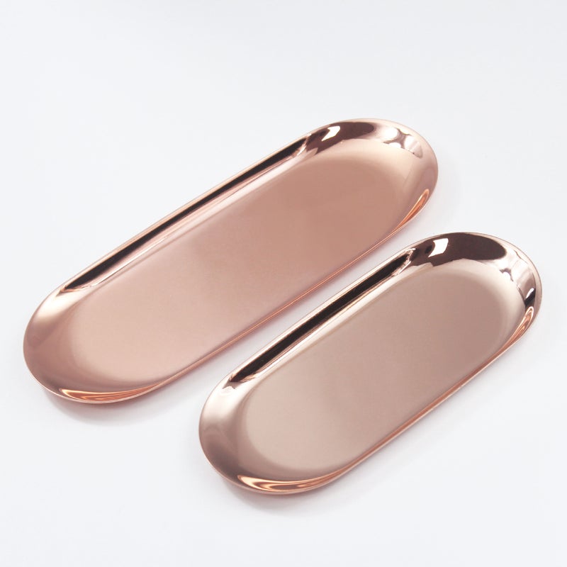 Stainless Steel Red Copper Gold Primary Color Color Oval Metal Pallet Nordic Home Decoration Pendulum Factory - Image 1