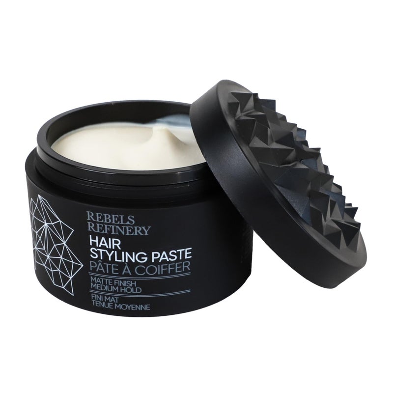 REBELS REFINERY Hair Styling Paste for Men – Medium, Flexible Hold and Matte Finish – 3.5 Oz. - Image 1