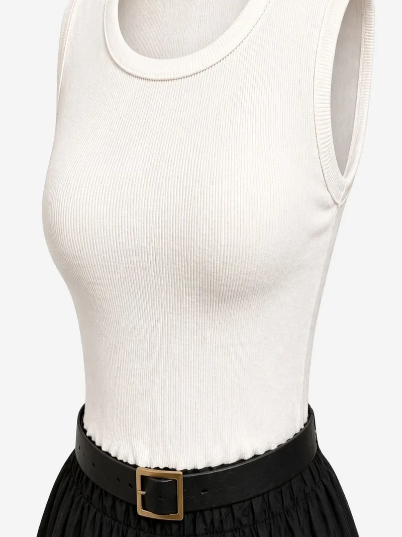 ميكسراي MIXRAY A-Line Midi Dress with Belt