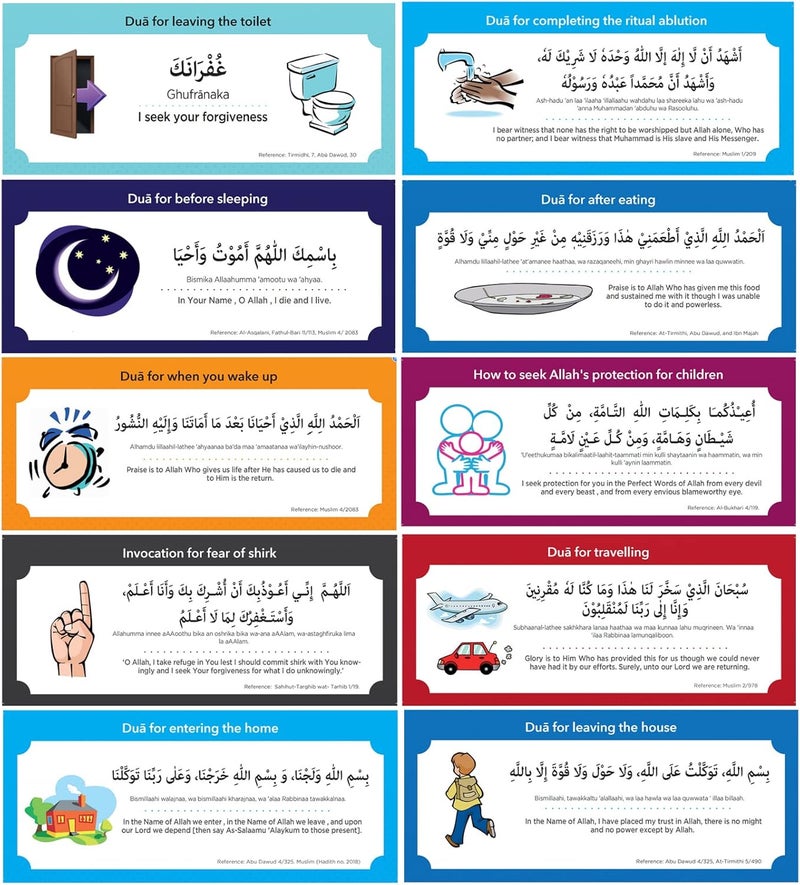 اي ار اس مجموعة ملصقات جدارية قابلة للإزالة من ARS مكونة من 19 قطعة، تتضمن دعاءً عائلياً إسلامياً، واقتباسات عربية إسلامية، وحروف (ألوان متنوعة). - Image 3