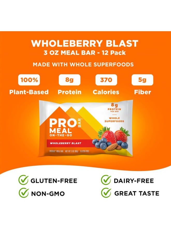 PROBAR Meal Bar, Wholeberry Blast, Non-GMO, Gluten-Free, Healthy, Plant-Based Whole Food Ingredients, Natural Energy (12 Count) - Image 4