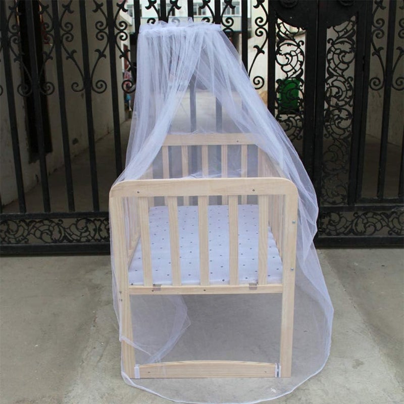 ZJchao Breathable Mesh Crib Canopy Netting for Nursery – Soft, Lightweight & Easy-to-Install White Net .6 x 4.2 m, Compatible with Most Standard Cribs - Image 4