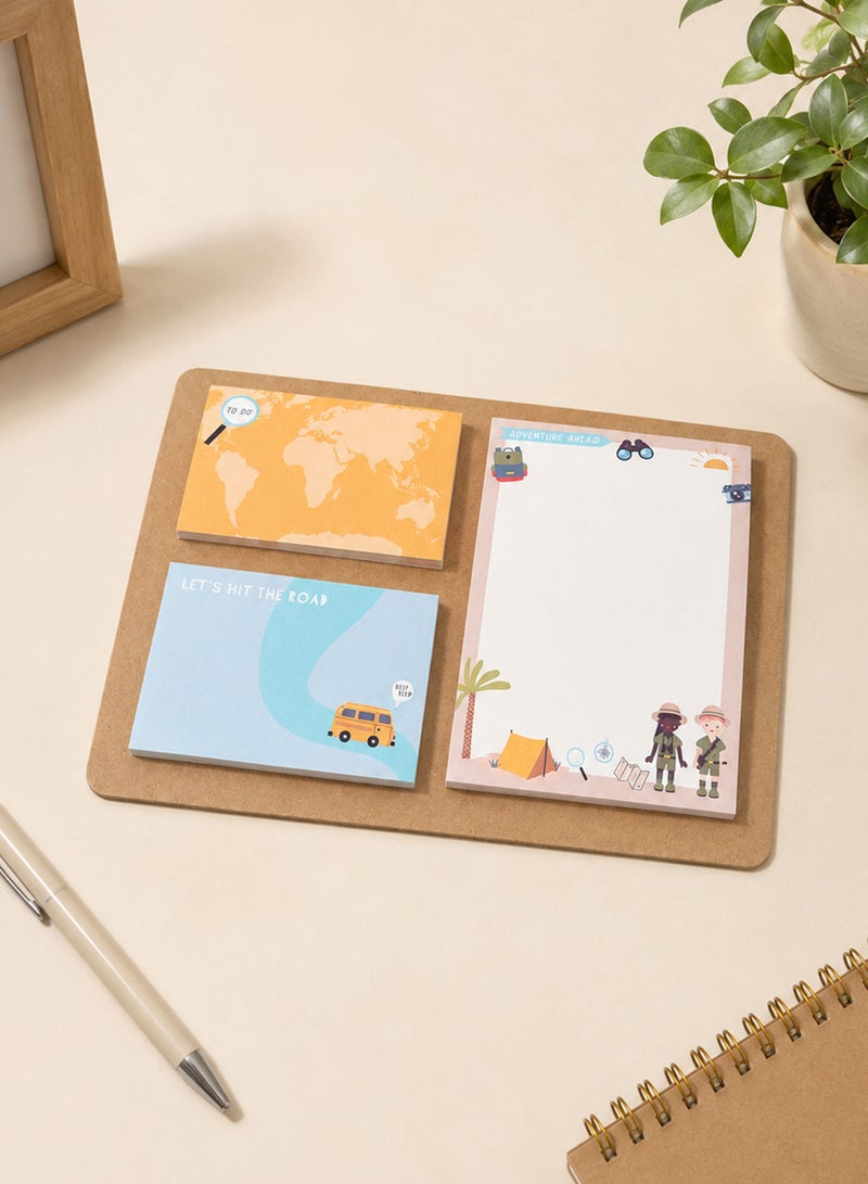 Midi Adventure-Themed Sticky Notes Set - Image 1