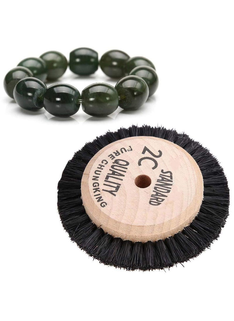 yuyte Jewelry Polishing Brush Jewelry Jade Polishing Wheel Brush Buffing Wheel Brush Hair Brush Polisher Jewelry Tool Jewelry Polishing Wheel Buffing Wheels 2C Diameter  - Image 1
