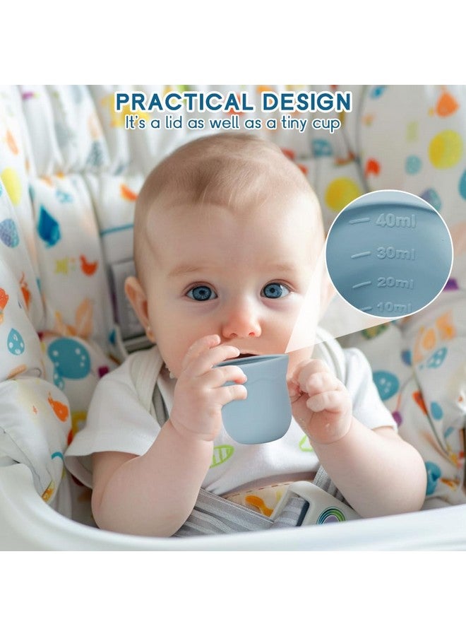 Socub 2 Pack Mesh Fruit Food Feeder Teether, Silicone Frozen Feeders for 3M+ Baby Safe Self Feeding, 3 Sizes Food Pouches Included, Suitable for Babies Teething Relief (Rose, Dusty Lilac) - Image 4