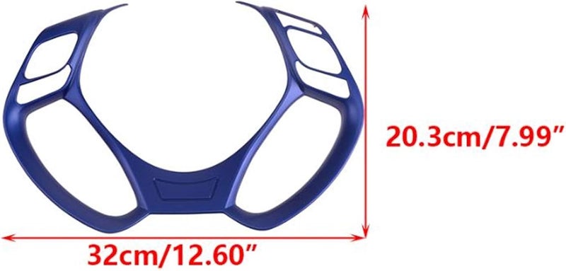 Yurefax Blue Plastic Steering Wheel Button Cover Trim for Toyota C-HR - Image 2