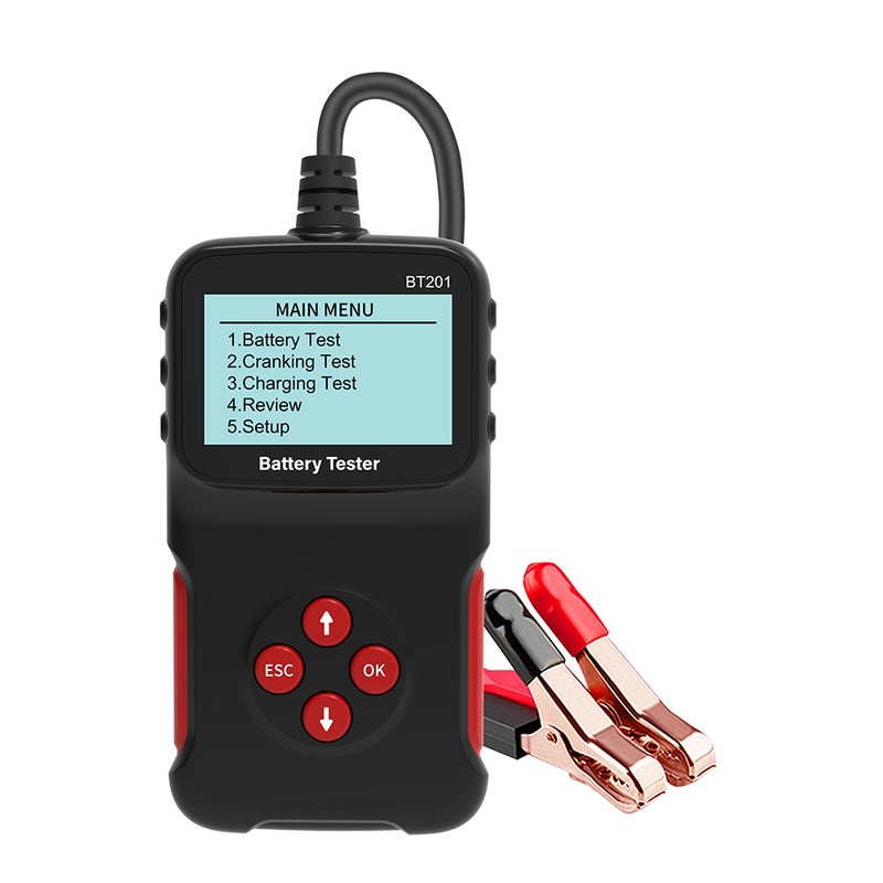 12V Car Battery Tester: Black, Plug And Play, Multi-Battery Compatibility - Comprehensive Data Display Automotive Battery Load Tester for Vehicle Maintenance Professionals And DIY Enthusiasts - Image 1