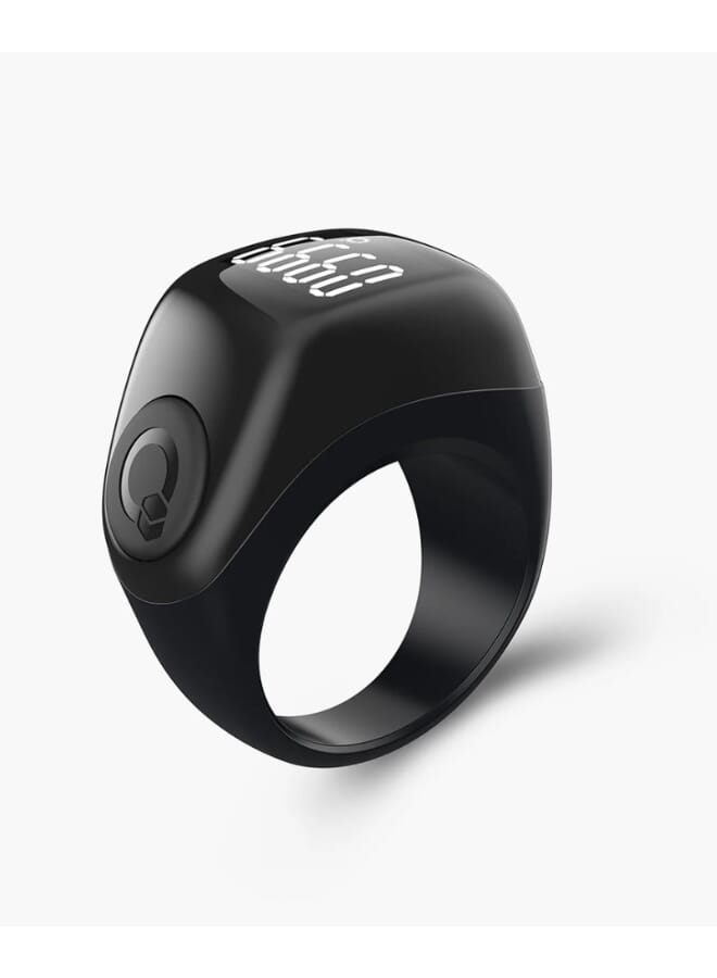 iQIBLA Advanced Flex Smart Tasbeeh Ring  22MM Black