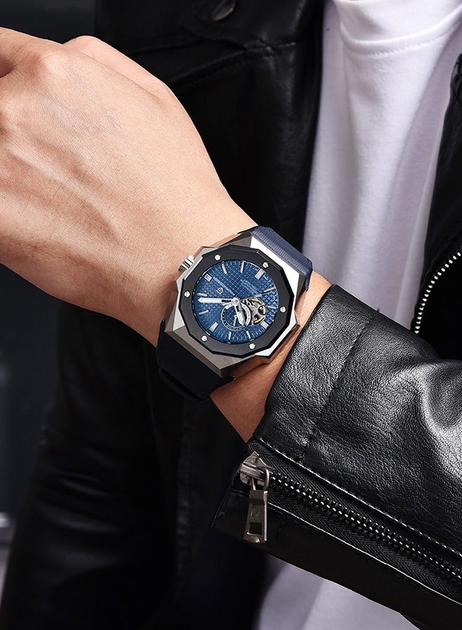 Men's Automatic Watches 42mm Unique Stainless Steel Mechanical Wrist Watches for Men Japanese NH39 Movement