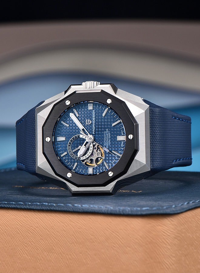 Men's Automatic Watches 42mm Unique Stainless Steel Mechanical Wrist Watches for Men Japanese NH39 Movement