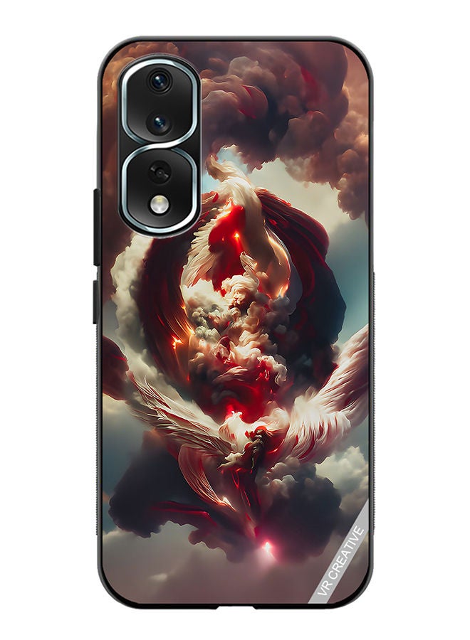 VR CREATIVE غطاء حماية لهاتف Honor 80 Pro بتصميم أساس جديد ملون - Image 1