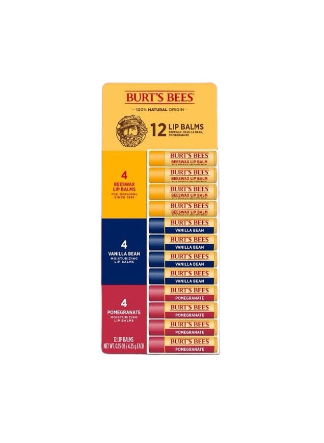 Burt's Bee BURT’S BEES Beeswax Lip Balm 12 Pack
