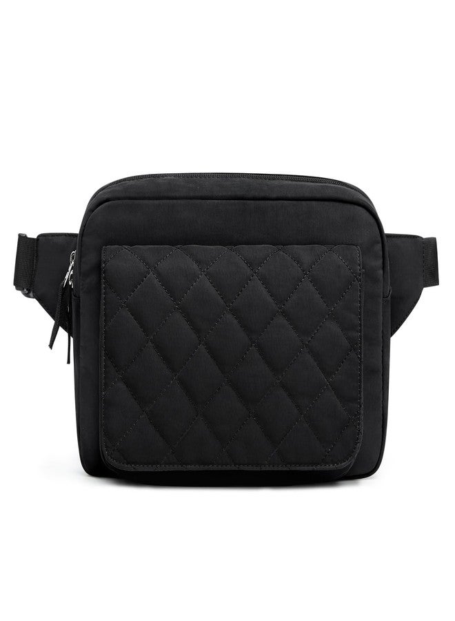 G4Free Small Diaper Bag for Baby Girl and Boy, Mini Sling Diaper Bag Fanny Pack with Portable Changing Pad (black) - Image 1
