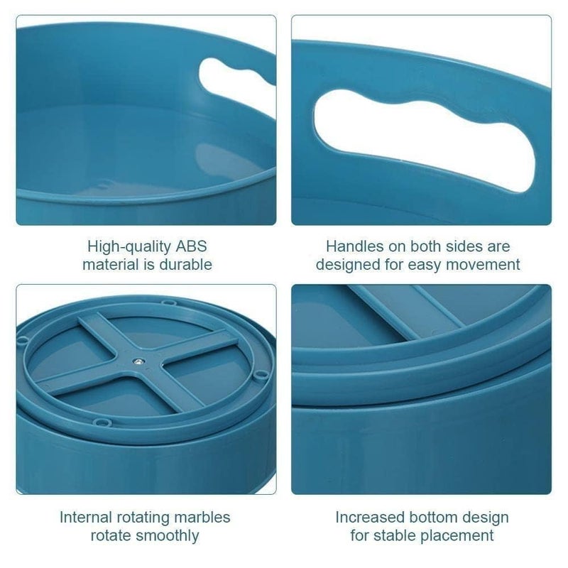 Smaruti 360 Rotating Tray Convenient and Practical Design Perfect for Organizing Kitchen Office or Bathroom Items Easy Access with Smooth Rotating Function for Quick Reach - Image 3