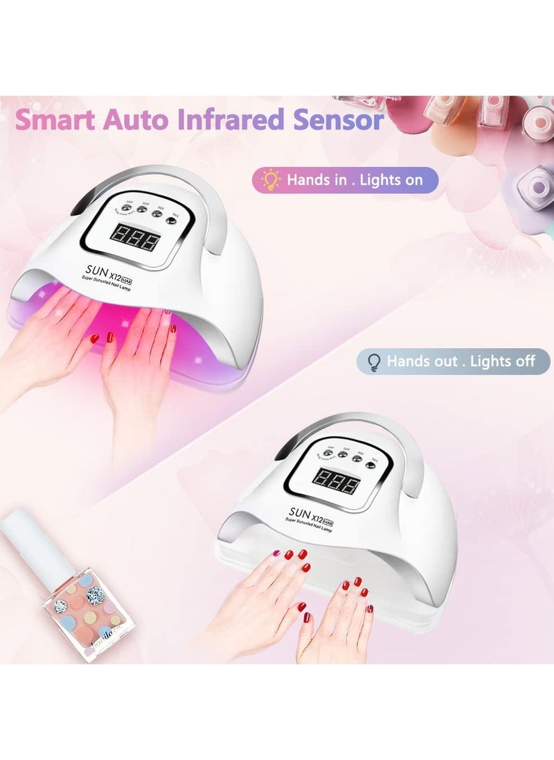 Generic UV Gel Nail Lamp with 66 Lamp Beads, UV Nail Dryer 280W LED Light for Gel Nail Polish Fast Curing UV LED Nail Lamp Professional Gel Nail Light Toe Nails Art Accessories Kit for Salon Home  - Image 2