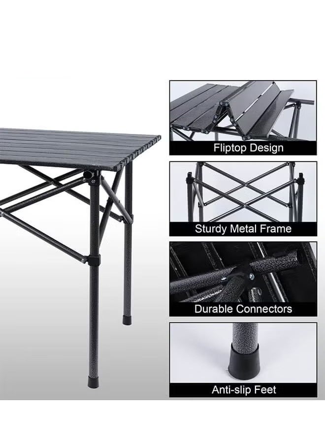 AGD Portable Folding Camping Table, Lightweight, Suitable for Picnics, Camping, and Outdoors - Image 4