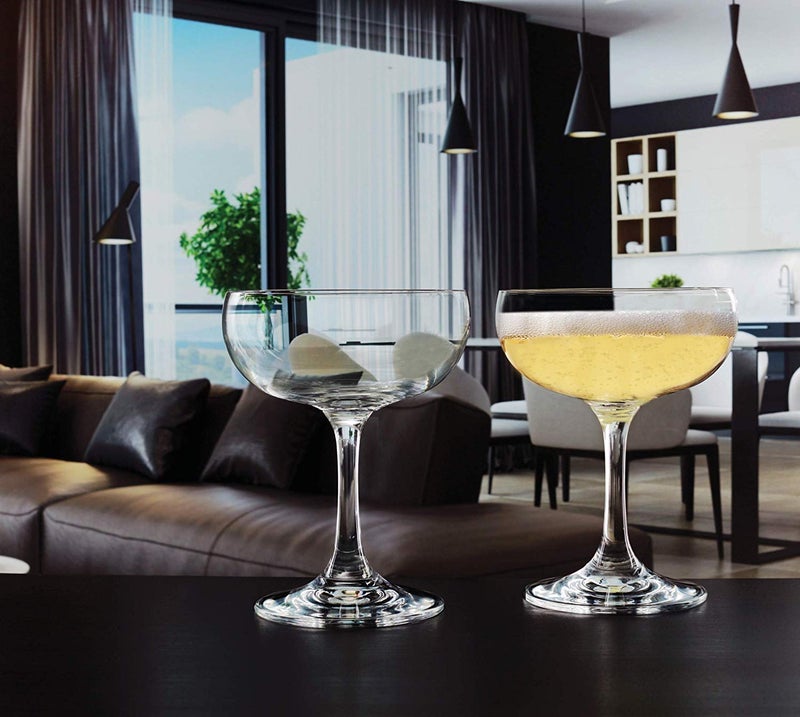 wellxo Champagne Coupes WineCocktail Crystal Glass 220 MLCoupe Glass Set of 2  - Image 3