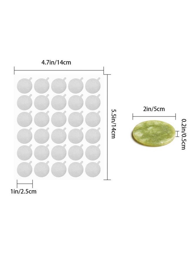 Jolbndcv 900 Pcs 1 Inch Disposable Eyelash Glue Holder Pallet Stickers Pads Waterproof Glue Aluminum Foil Stickers With 2 Pcs Eyelash Extension Jade Stone - Image 2